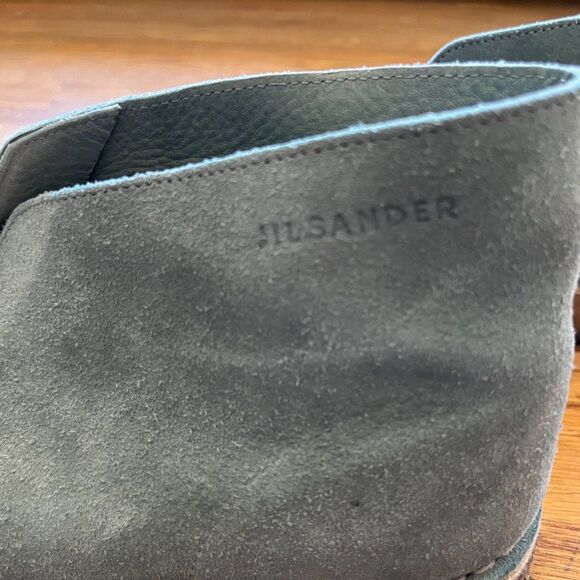 JIL SANDER Baby Blue Suede Desert Chukka Boots    Mens Size US 11.5 - Picture 4 of 7